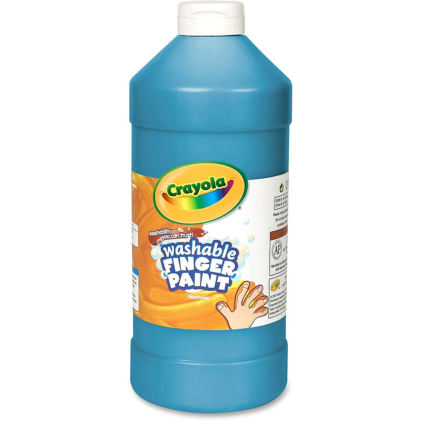 Crayola Washable Finger Paint 1 Color(s) - Blue - 2 lb - Washable - 1 Each (551332042)