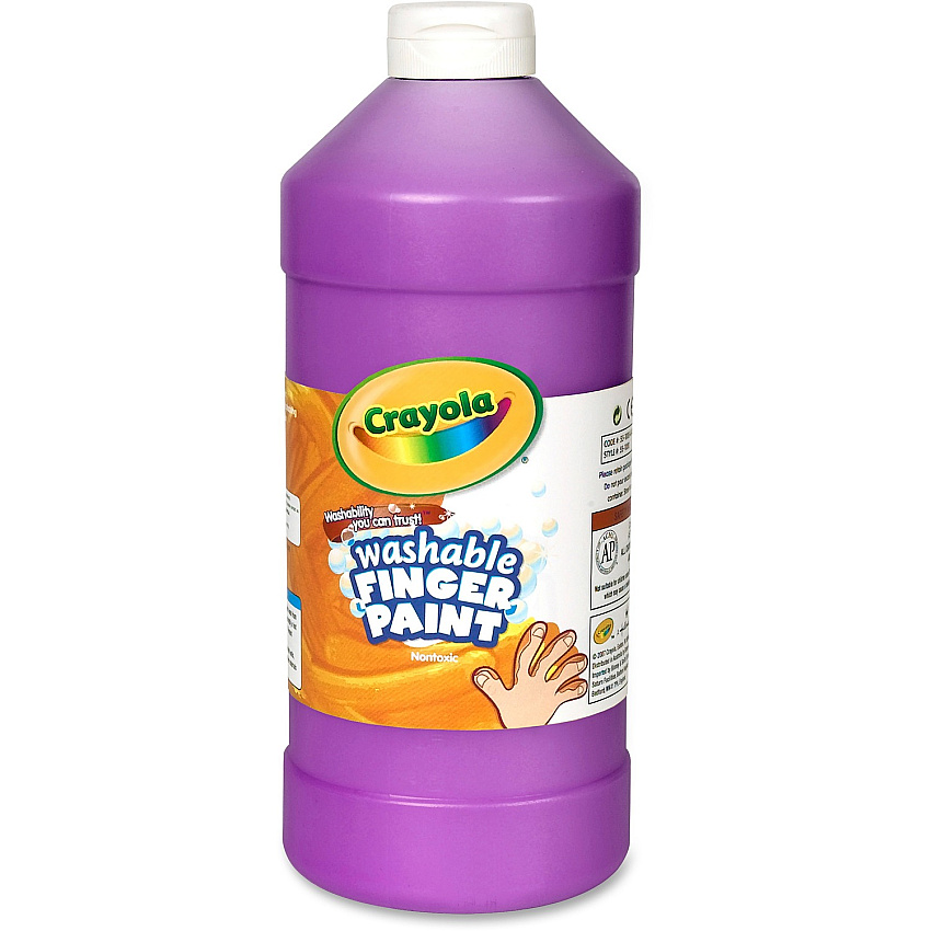 Crayola Washable Finger Paint 1 Color(s) - Violet - 2 lb - Washable - 1 Each (551332040)