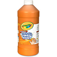 Crayola Washable Finger Paint 1 Color(s) - Orange - 2 lb - Washable - 1 Each (551332036)