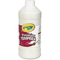 Crayola Premier Tempera Paint 1 Color(s) - White - 2 lb - 1 Each (541232053)