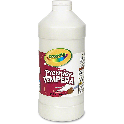 Crayola Premier Tempera Paint 1 Color(s) - White - 2 lb - 1 Each (541232053)