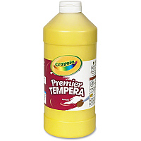 Crayola Premier Tempera Paint 1 Color(s) - Yellow - 2 lb - Washable - 1 Each (541232034)