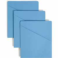 Smead Letter Recycled File Jacket 8 1/2" x 11" - 11 pt. - Manila - Blue - 10% Recycled - 25 / Pack (75431)
