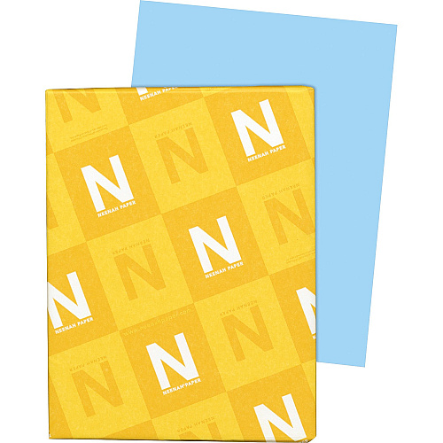 Exact Vellum Bristol Paper - Blue 92 Brightness - Letter - 8 1/2" x 11" - 67 lb Basis Weight - Vellum - Acid-free, Chlorine-free, Durable, Heavyweight, Quick Drying - Blue - 250 / Pack (82321)