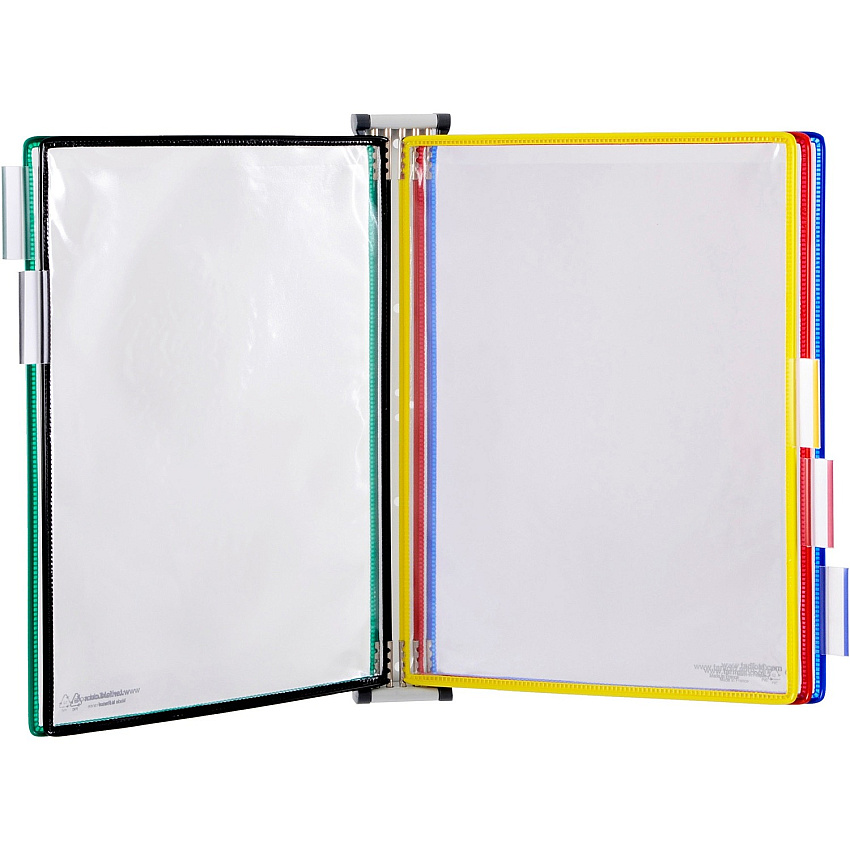 Djois by Tarifold 5-Pocket Wall-mountable Unit Display Starter Set 5 Panels - Expandable, Wire-reinforced - 14" Height x 11" Width x 2" Depth - 1 Each (W290)