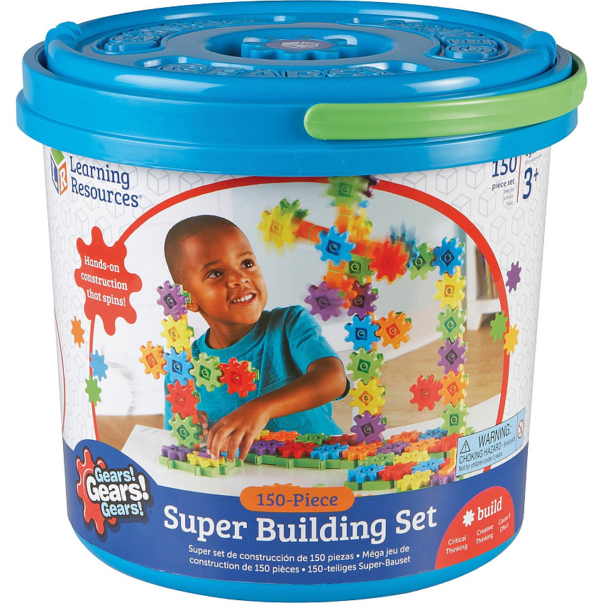 Gears!Gears!Gears! Super Set Construction Set - Theme/Subject: Learning - 3-10 Year - 150 Pieces (LER9164)