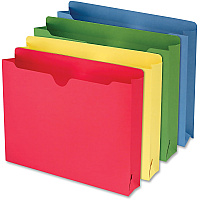Smead Colored Straight Tab Cut Letter Recycled File Jacket 8 1/2