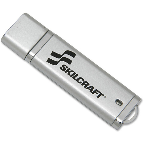 SKILCRAFT 2GB USB 2.0 Flash Drive 2 GB - USB 2.0 - 30 MB/s Read Speed - 20 MB/s Write Speed - Silver - Lifetime Warranty - 1 / Each (7045015584986)
