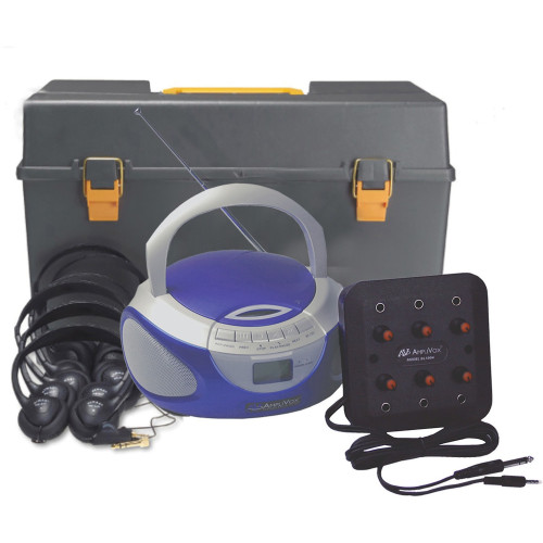 AmpliVox Listening Center with Bluetooth CD Boombox with AM /FM Radio (sl1070)