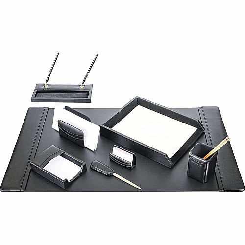 Dacasso Leather 8-Piece Desk Set 1 Each (D1012)