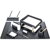 Dacasso Leather 10-Piece Desk Set 1 Each (D1020)