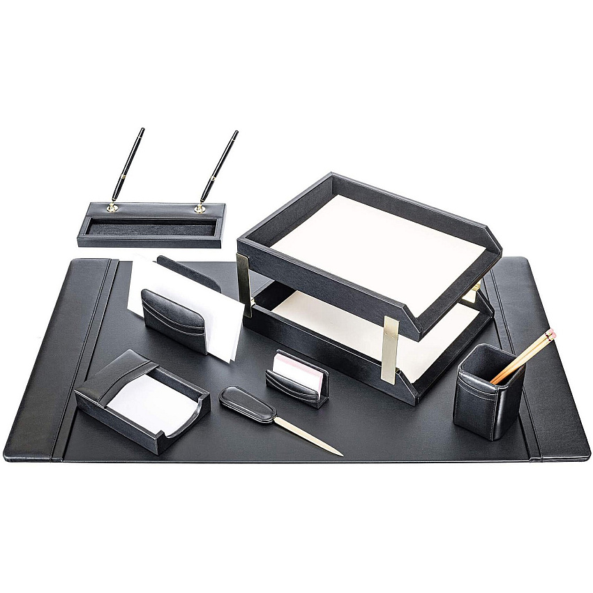 Dacasso Leather 10-Piece Desk Set 1 Each (D1020)
