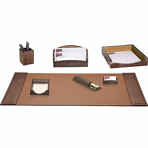 Dacasso Embossed Leather Desk Set 1 Each (D2004)
