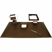 Dacasso Rustic Leather Desk Set 1 Each (D3204)