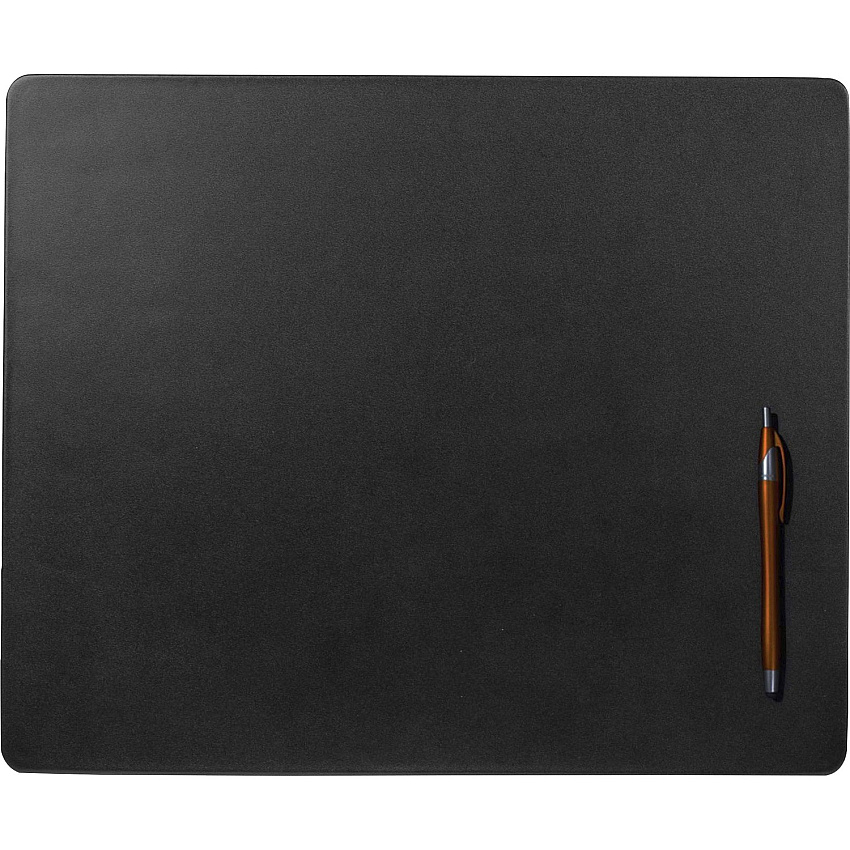 Dacasso Conference Pad Rectangular - 17" Width x 14" Depth - Felt Backing - Leather - Black - 1 Each (P1010)