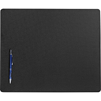 Dacasso Leatherette Conference Pad Rectangular - 17" Width x 14" Depth - Felt Backing - Leather - Black - 1 Each (P1015)