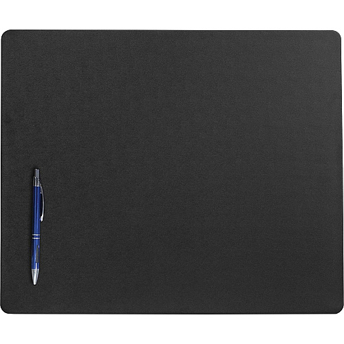 Dacasso Leatherette Conference Pad Rectangular - 17" Width x 14" Depth - Felt Backing - Leather - Black - 1 Each (P1015)