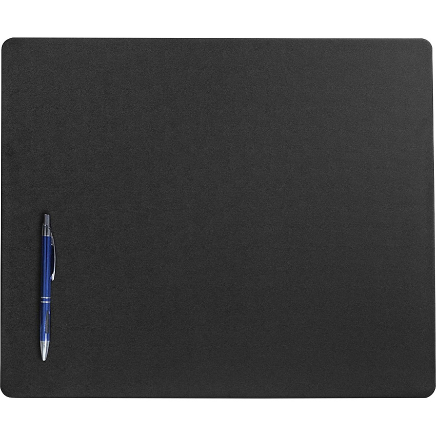 Dacasso Leatherette Conference Pad Rectangular - 17" Width x 14" Depth - Felt Backing - Leather - Black - 1 Each (P1015)