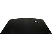 Dacasso Desk Pad 34" Width x 24" Depth - Leather - Black - 1 Each (P1022)