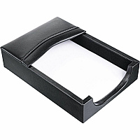 Dacasso 4x6 Memory Holder 1.4" Height x 4.8" Width x 6.8" Length - Leather - Black - 1 Each (A1009)
