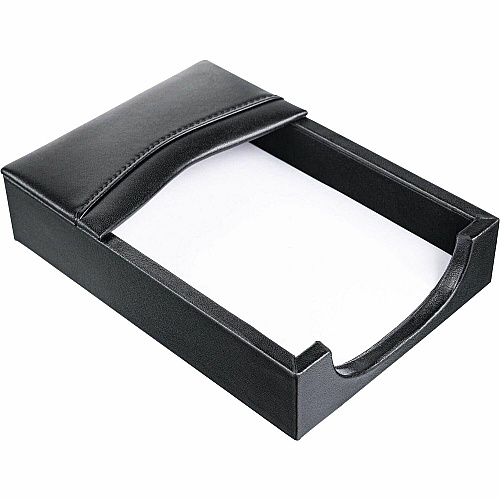 Dacasso 4x6 Memory Holder 1.4" Height x 4.8" Width x 6.8" Length - Leather - Black - 1 Each (A1009)