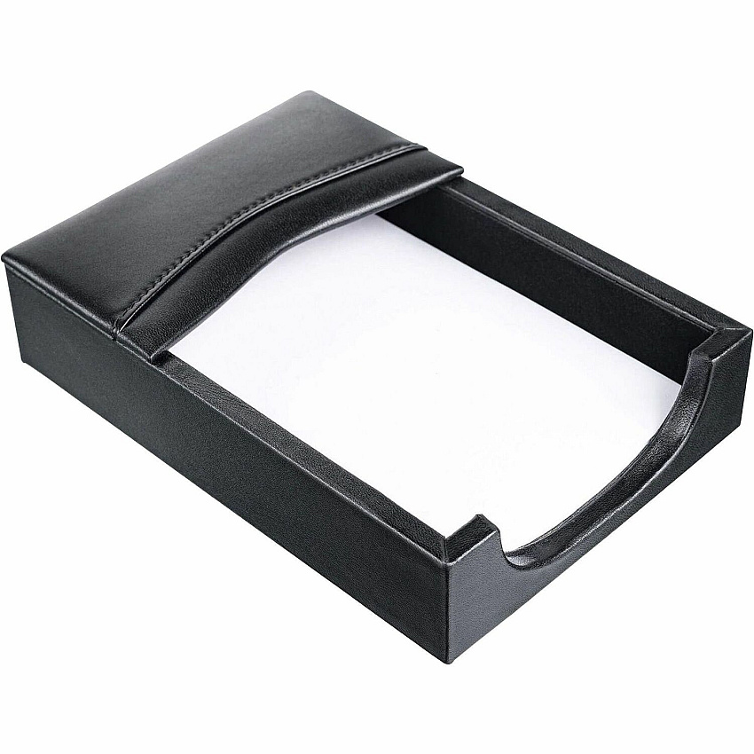 Dacasso 4x6 Memory Holder 1.4" Height x 4.8" Width x 6.8" Length - Leather - Black - 1 Each (A1009)