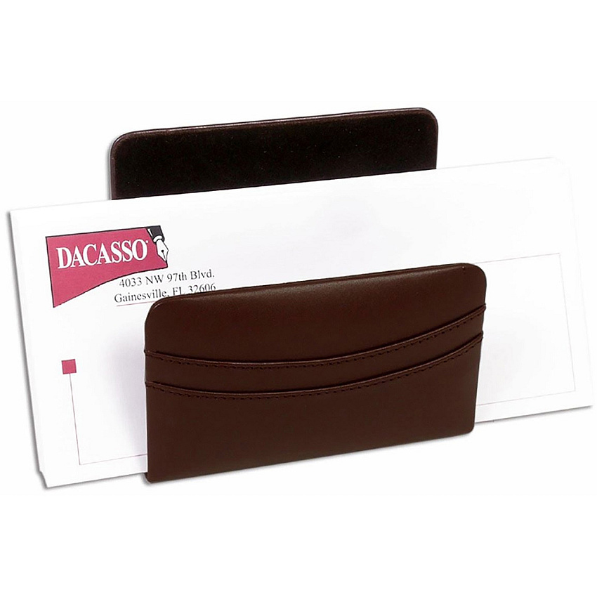 Dacasso Letter Holder Leather - Chocolate Brown - 1 Each (A3408)