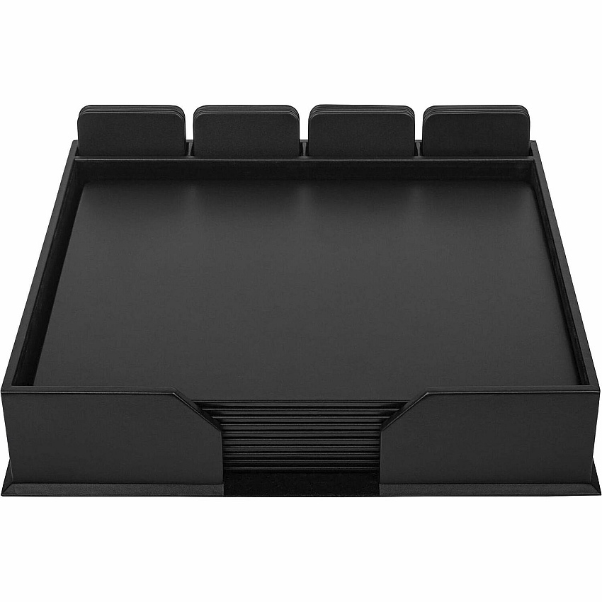 Dacasso Leather Conference Room Set Leather, Velveteen - Black - 1 Each (D1053)