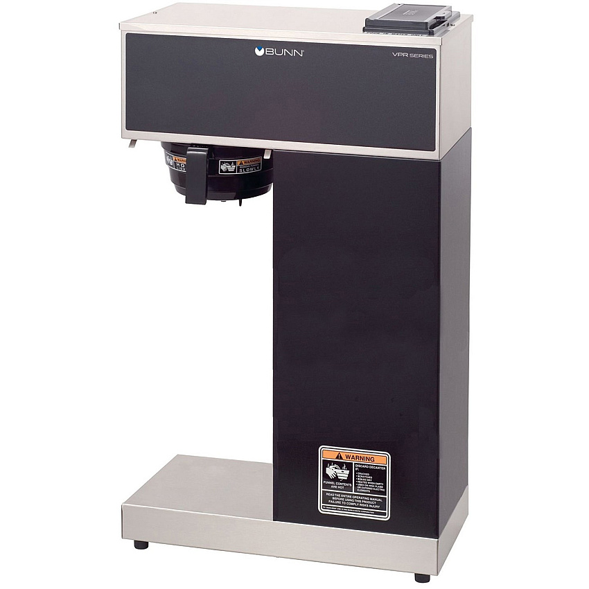 BUNN Pourover Airpot Coffee Brewer System 1375 W - 3.80 gal - 12 Cup(s) - Multi-serve - Black - Stainless Steel Body (332000010)