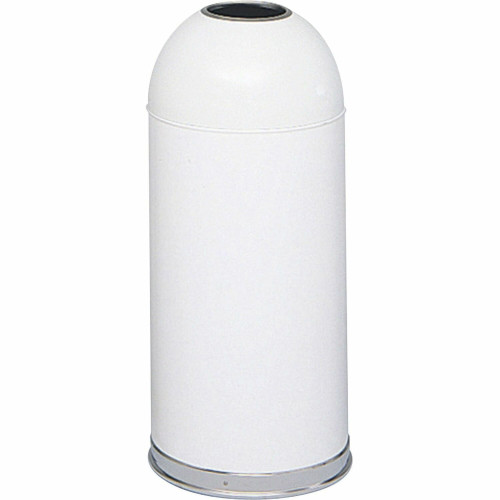 Safco Open Top Dome Waste Receptacle (9639WH)