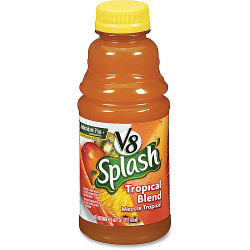 V8 Splash Fruit Juice 16 fl oz (473 mL) - Tropical - 12 / Carton (5516)