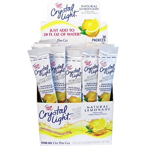 Crystal Light Crystal Light On-The-Go Mix Lemonade Sticks Powder - 0.17 oz - 30 / Box (79660)
