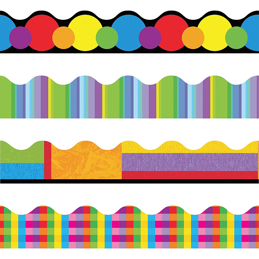 Trend Variety Colors Trimmer Packs 12 x Panel Shape - 0.10" Height x 1872" Length - 1 Set (92908)