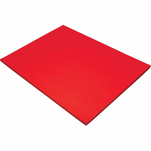 Tru-Ray Construction Paper 24" Width x 18" Length - Festive Red - 50 / Pack (103433)