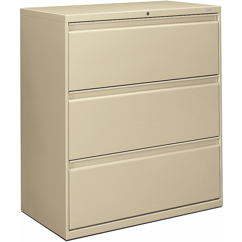 HON Brigade 800 H883 Lateral File 40.9" Height x 36" Width x 18" Depth - 3 - Finish: Putty (883LL)