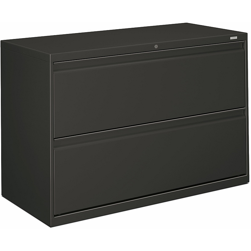 HON Brigade 800 H892 Lateral File 28.4" Height x 42" Width x 18" Depth - 2 - Finish: Charcoal (892LS)