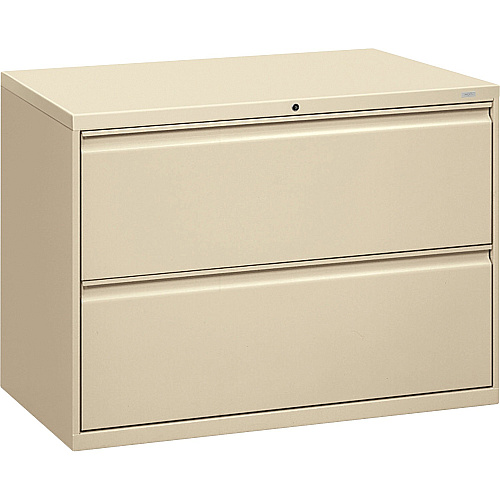 HON Brigade 800 H892 Lateral File 28.4" Height x 42" Width x 18" Depth - 2 - Finish: Putty (892LL)