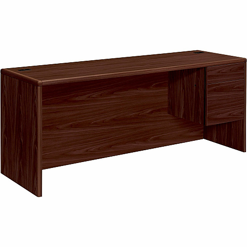 HON 10700 H10745R Pedestal Credenza 29.5" Height x 72" Width x 24" Depth - 2 x Box, File Drawer(s)Right Side - Waterfall Edge (10745RNN)