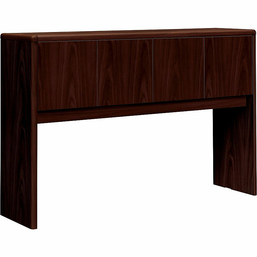 HON 10700 H10732 Hutch 37.1" Height x 62.6" Width x 14.6" Depth - Waterfall Edge - Finish: Mahogany (10732NN)