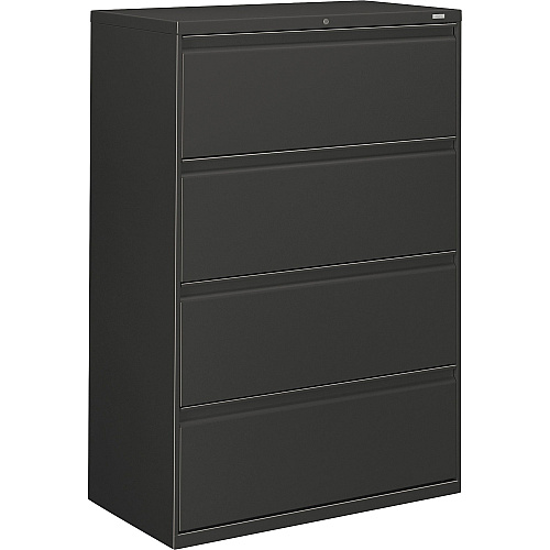 HON Brigade 800 H884 Lateral File 53.3" Height x 36" Width x 18" Depth - 4 - Finish: Charcoal (884LS)