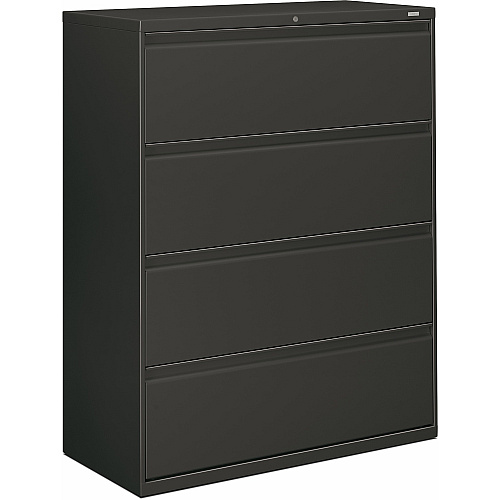 HON Brigade 800 H894 Lateral File 53.3" Height x 42" Width x 18" Depth - 4 - Finish: Charcoal (894LS)
