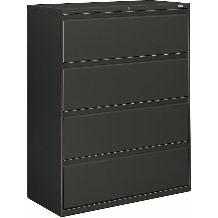 HON Brigade 800 H894 Lateral File 53.3" Height x 42" Width x 18" Depth - 4 - Finish: Charcoal (894LS)
