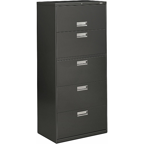 HON Brigade 600 H675 Lateral File 67" Height x 30" Width x 18" Depth - 5 - Finish: Charcoal (675LS)