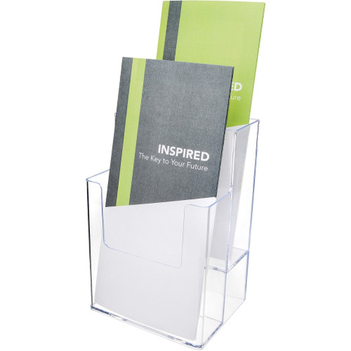 Deflecto Multi-Compartment DocuHolder - Extra-Deep Leaflet Display (77201)