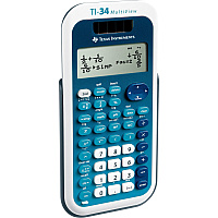 Texas Instruments TI-34 MultiView Scientific Calculator 4 Line(s) - Battery/Solar Powered - 0.8" Height x 3.2" Width x 6.1" Depth - 1 Each (TI34MV)