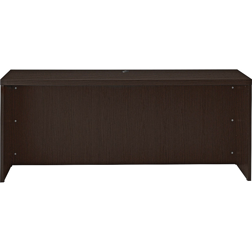 Safco Aberdeen 72" Credenza 29.5" Height x 72" Width x 24" Depth, 1.6" Thickness Surface - Material: Medium Density Fiberboard (MDF), Laminate - Finish: Mocha - Cable Management, Grommet, Leveler, Modesty Panel - 1 Each (ACD7224LDC)