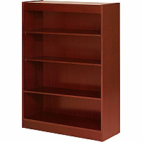 Lorell Panel End Hardwood Veneer Bookcase 48