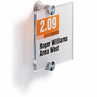 DURABLE Crystal Standoff Interior Wall Sign 4.1