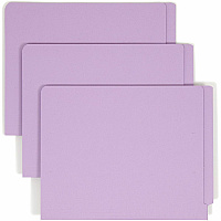 Smead Straight Tab Cut Letter Recycled Fastener Folder 8 1/2" x 11" - 2 x 2B Fastener(s) - 2" Fastener Capacity - 11 pt. - 2 Plys - Lavender - 10% Recycled - 50 / Box (25540)