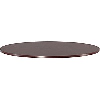 Lorell Essentials Conference Tabletop Laminated Round, Mahogany Top - 47.25" Table Top Width x 47.25" Table Top Depth x 1.25" Table Top Thickness - 1" Height - Conferencing - Assembly Required - Wood Top Material - 1 Each (LLR87240)